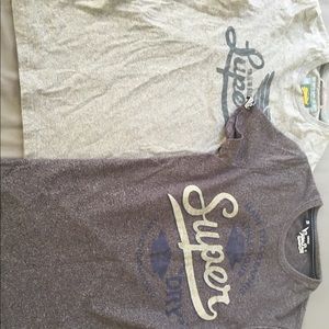 Two Men’s Superdry T-shirt’s size small